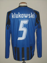 Load image into Gallery viewer, Club Brugge 2007-08 Home shirt MATCH ISSUE/WORN UEFA Cup #5 Michael Klukowski vs Brann Bergen