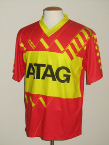 Germinal Ekeren 1990-91 Home shirt MATCH ISSUE/WORN #9 Simon Tahamata