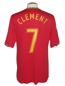 Rode Duivels 2006-08 Qualifiers Home shirt MATCH ISSUE/WORN #7 Philippe Clement