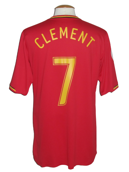 Rode Duivels 2006-08 Qualifiers Home shirt MATCH ISSUE/WORN #7 Philippe Clement