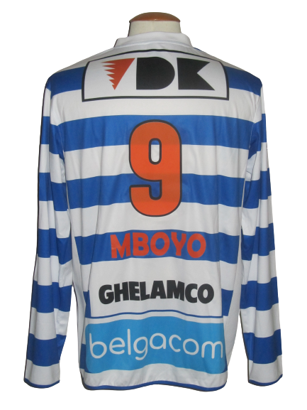 KAA Gent 2012-13 Home shirt L/S MATCH ISSUE/WORN #9  Ilombe Mboyo vs Standard 