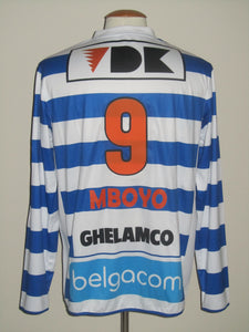 KAA Gent 2012-13 Home shirt L/S MATCH ISSUE/WORN #9  Ilombe Mboyo vs Standard "Jules Ottenstadion 1920-2013"
