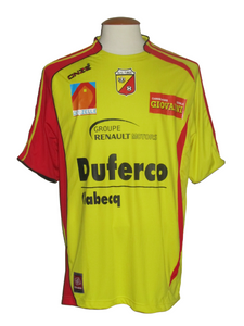 AFC Tubize 2008-09 Home shirt MATCH ISSUE/WORN #7 Jusuf Dajic