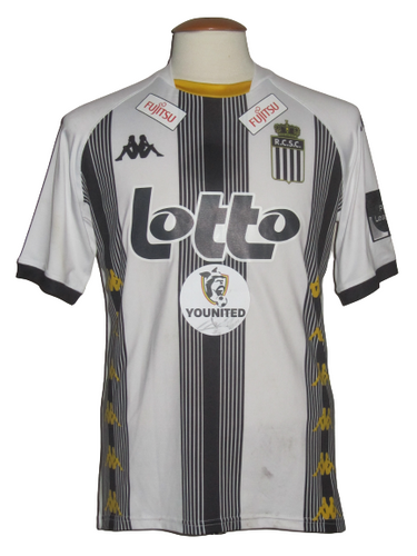 RCS Charleroi 2020-21 Home shirt MATCH WORN #4 Julien Van Cleemput vs Antwerp