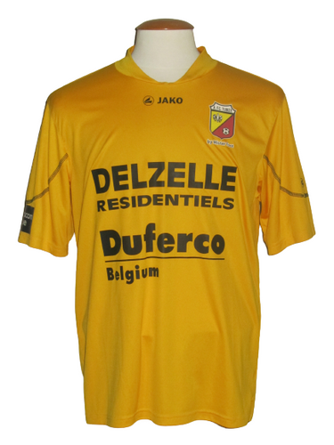 AFC Tubize 2014-15 Home shirt MATCH ISSUE/WORN #10 Mehdi Fennouche