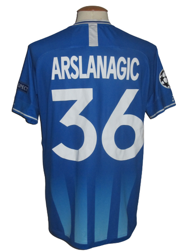 KAA Gent 2020-21 Home shirt Champions League MATCH ISSUE #36 Dino Arslanagic vs Dynamo Kyiv