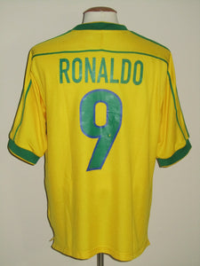 Brazil 1998 Home shirt L #9 Ronaldo