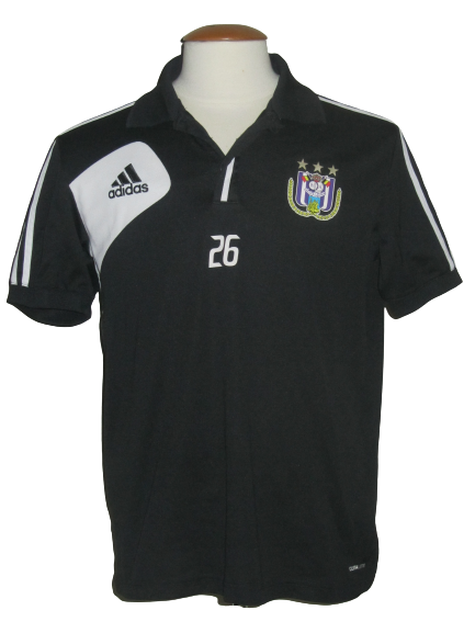 RSC Anderlecht 2012-13 Polo PLAYER ISSUE #26 Dennis Praet