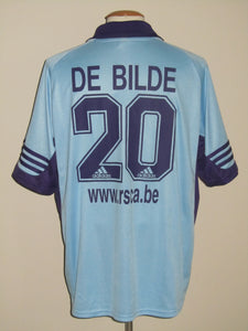 RSC Anderlecht 2001-02 Away shirt XL #20 Gilles De Bilde