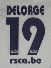 Load image into Gallery viewer, RSC Anderlecht 2005-06 Home shirt L #19 Laurent Delorge *damaged*