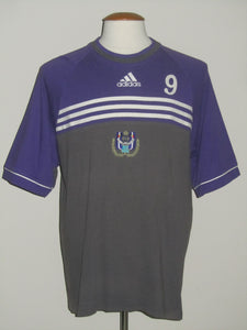 RSC Anderlecht 1998-99 Training shirt and short PLAYER ISSUE #9 Didier Dheedene