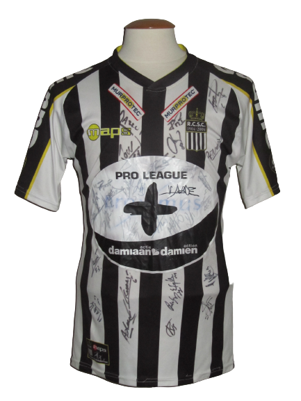 RCS Charleroi 2014-15 Home shirt MATCH ISSUE #10 Mohamed Daf