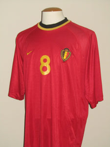 Rode Duivels 2000 EK Home shirt XL #8 Bart Goor