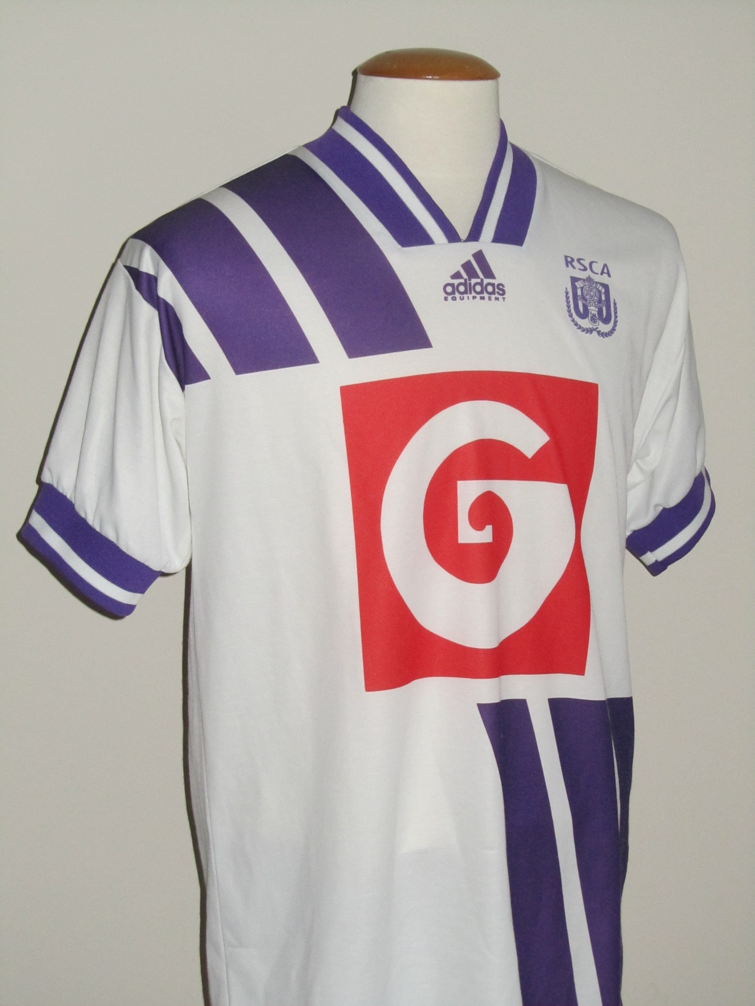 1993-1994 RSC Anderlecht Retro Vintage Rare Jersey Shirt Away Adidas M BNWT