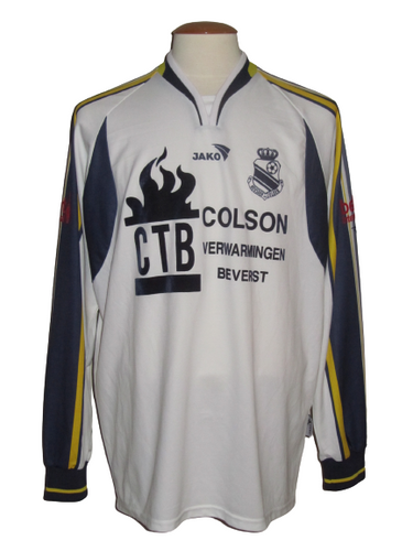 KSK Heusden-Zolder 2001-02 Home shirt MATCH ISSUE/WORN #5