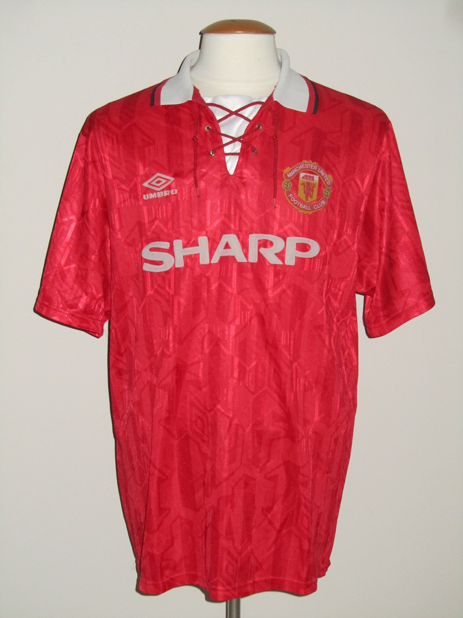 Manchester United FC 1992 94 Home shirt XL Belgian Football Classics