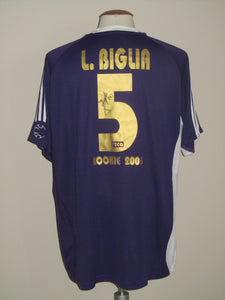 RSC Anderlecht 2006-07 Home shirt #5 Lucas Biglia *Rookie 2006*