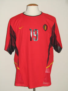 Rode Duivels 2002-04 Home shirt PLAYER ISSUE #19