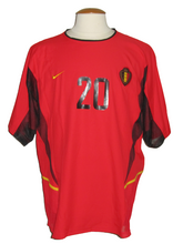 Load image into Gallery viewer, Rode Duivels 2002-04 Home shirt PLAYER ISSUE #20