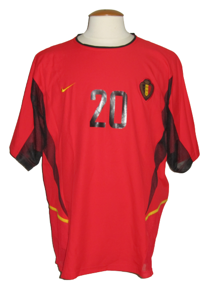 Rode Duivels 2002-04 Home shirt PLAYER ISSUE #20