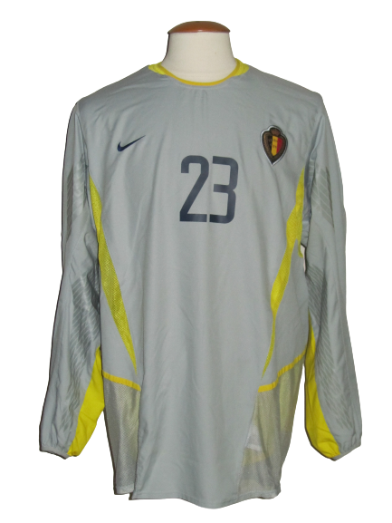 Rode Duivels 2002-04 Keeper shirt PLAYER ISSUE #23