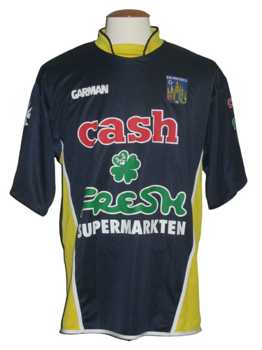 KVC Westerlo 2004-05 Home shirt MATCH ISSUE/WORN #8 Stijn Vangeffelen