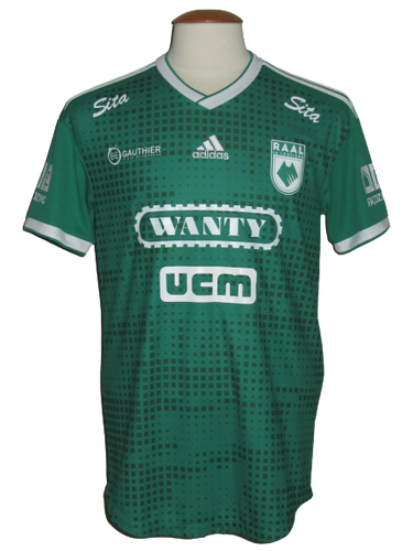 RAAL La Louvière 2020-21 Home shirt MATCH ISSUE #10 Pierre Charles