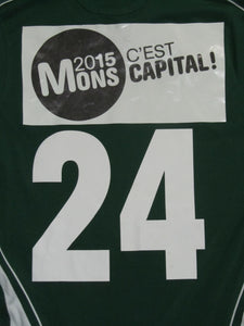 RAEC Mons 2009-10 Away shirt MATCH ISSUE/WORN #24