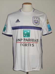 RSC Anderlecht 2018-19 Third shirt MATCH ISSUE/WORN #40 Francis Amuzu *damaged*