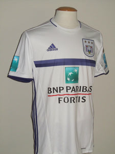 RSC Anderlecht 2018-19 Third shirt MATCH ISSUE/WORN #40 Francis Amuzu *damaged*