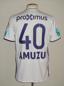 RSC Anderlecht 2018-19 Third shirt MATCH ISSUE/WORN #40 Francis Amuzu *damaged*
