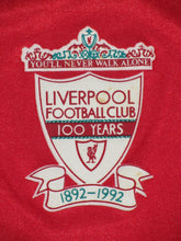 Load image into Gallery viewer, Liverpool FC 1992-93 Centenary Home shirt S