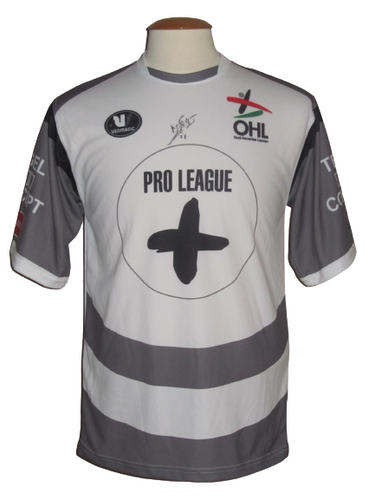 Oud-Heverlee Leuven 2012-13 Home shirt MATCH ISSUE #30 Simon Bracke vs Zulte Waregem