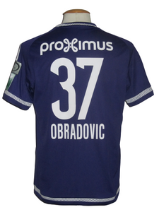 RSC Anderlecht 2015-16 Home shirt MATCH ISSUE/WORN #37 Ivan Obradovic