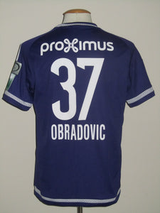 RSC Anderlecht 2015-16 Home shirt MATCH ISSUE/WORN #37 Ivan Obradovic