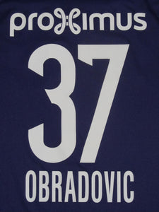 RSC Anderlecht 2015-16 Home shirt MATCH ISSUE/WORN #37 Ivan Obradovic