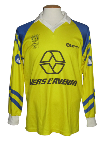 Racing Jet Wavre 1990-91 Home shirt MATCH ISSUE/WORN #11 Frédéric Pierre