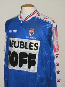 Royal Excel Mouscron 1998-99 Away shirt MATCH ISSUE/WORN #13 Frédéric Pierre