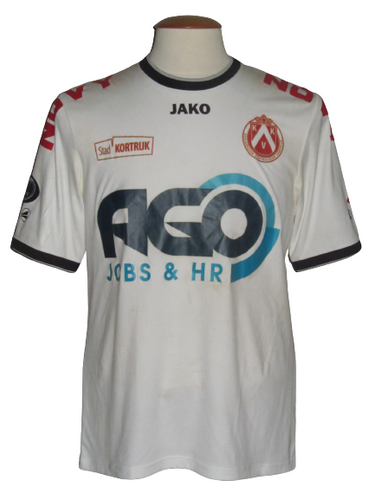 Kortrijk KV 2014-15 Away shirt MATCH ISSUE/WORN #14 Landry Mulemo