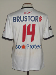Kortrijk KV 2014-15 Away shirt MATCH ISSUE/WORN #14 Landry Mulemo