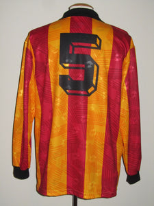 KV Mechelen 1992-93 Home shirt MATCH WORN UEFA Cup #5 Geert Deferm
