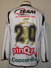 Load image into Gallery viewer, KSC Lokeren 2008-09 Home shirt MATCH ISSUE GOLDEN BULL #19 Moussa Maazou