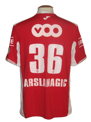 Standard Luik 2011-12 Home shirt MATCH ISSUE #36 Dino Arslanagic vs RAEC Mons