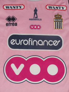 RCS Charleroi 2008-09 Away shirt MATCH ISSUE/WORN #21 Majid Oulmers