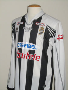 RCS Charleroi 2005-06 Home shirt MATCH ISSUE/WORN #20 Thibaut Detal