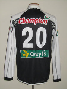 RCS Charleroi 2005-06 Home shirt MATCH ISSUE/WORN #20 Thibaut Detal