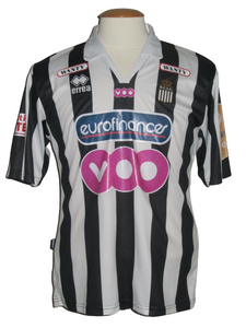 RCS Charleroi 2007-08 Home shirt MATCH ISSUE/WORN #15 Fabien Camus