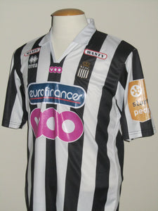 RCS Charleroi 2007-08 Home shirt MATCH ISSUE/WORN #15 Fabien Camus