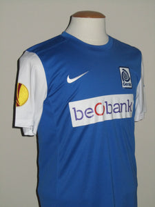 KRC Genk 2013-14 Home shirt MATCH ISSUE/WORN Europa League #15 Fabien Camus