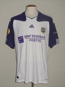 RSC Anderlecht 2010-11 Home shirt MATCH ISSUE/WORN #36 Nathan Kabasele